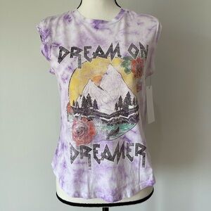 Love for Humanity sleeveless tie dye shirt in a size small NWT novelty casual